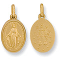 9ct Yellow Gold Miraculous Medallion Pendant
