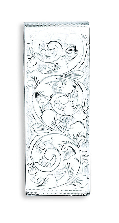 Sterling Silver Engraved Money Clip