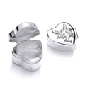 Sterling Silver Angel Trinket (Pill) Heart Box
