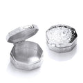 Sterling Silver Trinket (Pill) Octagon Design Box