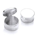 Sterling Silver Trinket (Pill) Round Deep Plain Box