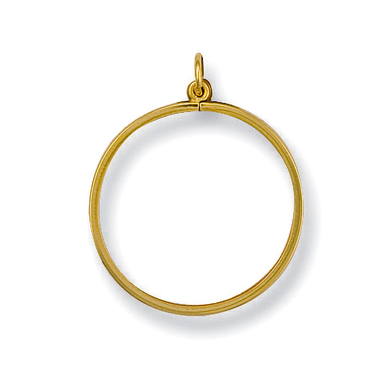 9ct Yellow Gold 1/2 Plain Sovereign Pendant