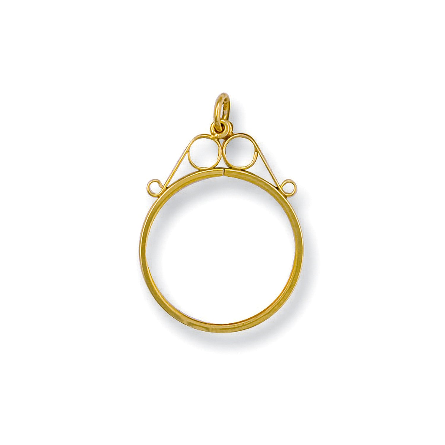 9ct Yellow Gold 1/10 Scroll Top Sovereign Pendant