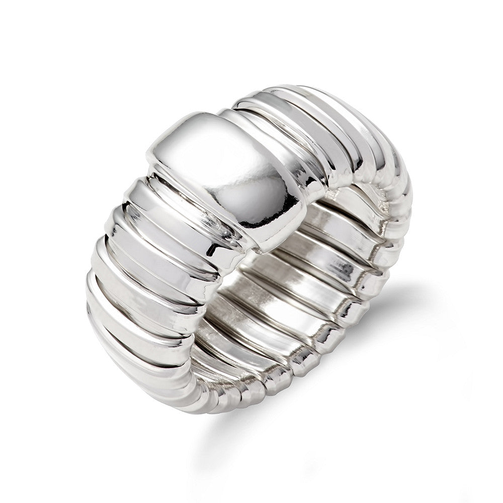 Sterling Silver Ribbed Ring