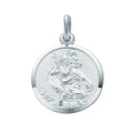 Sterling Silver Double Sided St Christopher Pendant