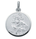 Sterling Silver Double Sided St Christopher Pendant