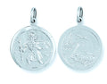 Sterling Silver Double Sided St Christopher Pendant