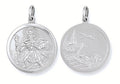 Sterling Silver Double Sided St Christopher Pendant