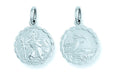 Sterling Silver Double Sided Fancy St Christopher Pendant