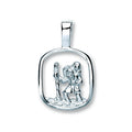 Sterling Silver Cut Out St Christopher Pendant