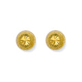 9ct Yellow Gold 8mm Diamond Cut Studs