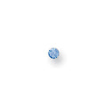 9ct Yellow Gold Blue Cubic Zirconia Nose 3mm Stud