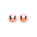 9ct Red Gold 4mm Ball Studs