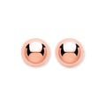 9ct Red Gold 6mm Ball Studs