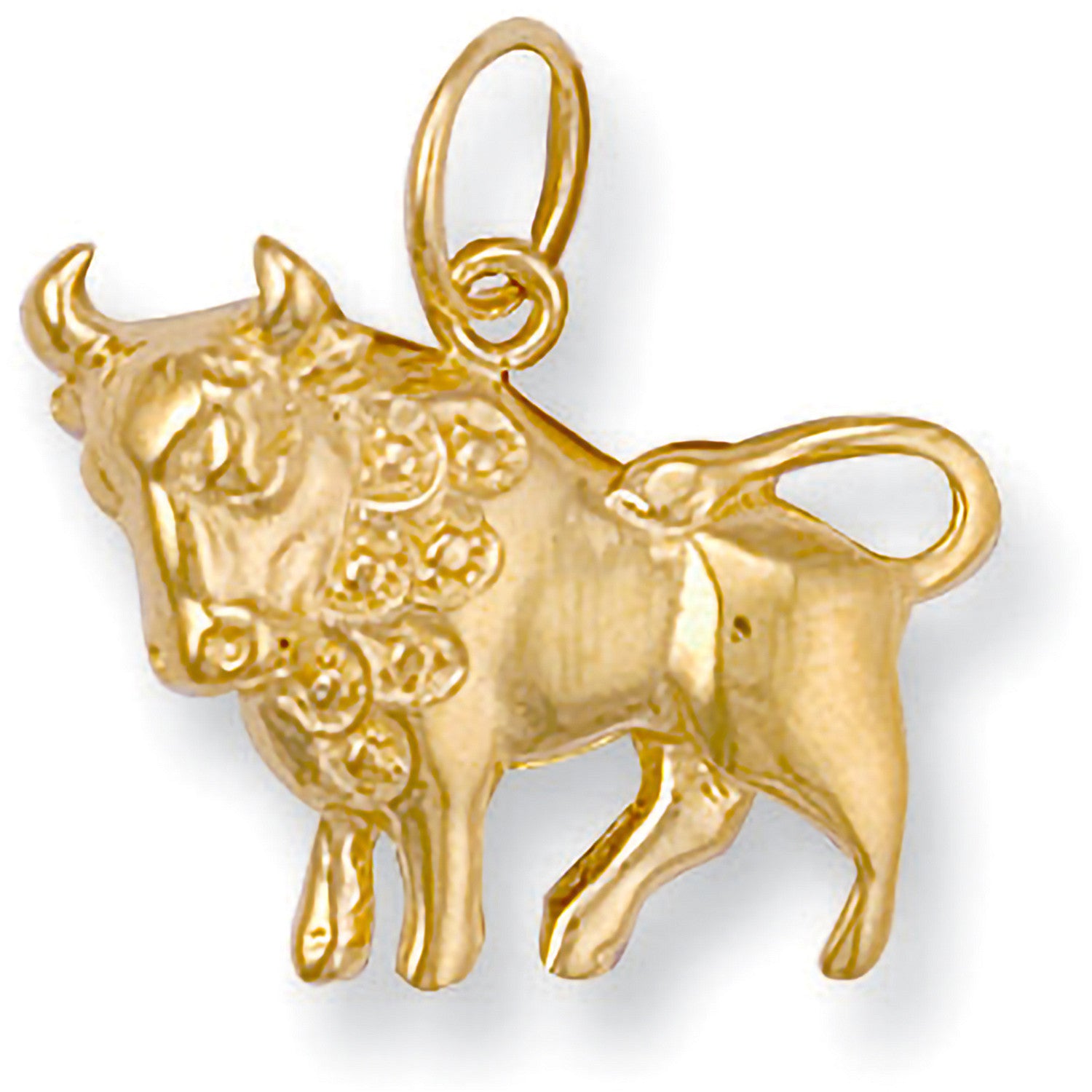 9ct Yellow Gold Tauras Zodiac Pendant