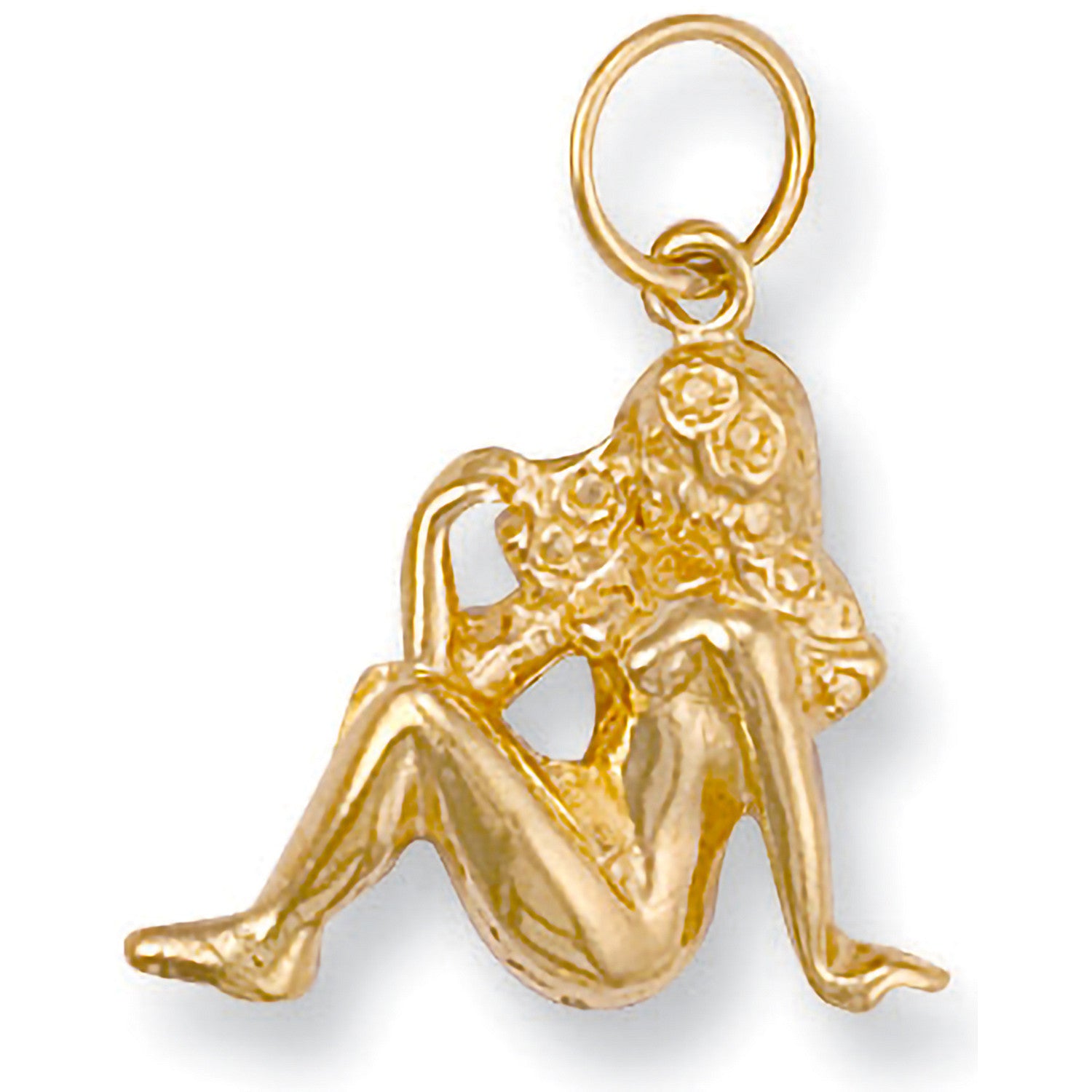 9ct Yellow Gold Virgo Zodiac Pendant