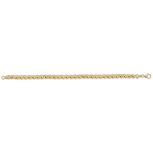 9 Carat (375) Yellow Gold Ladies' 7.5 Inches Roller Ball Bracelet — 7.7g