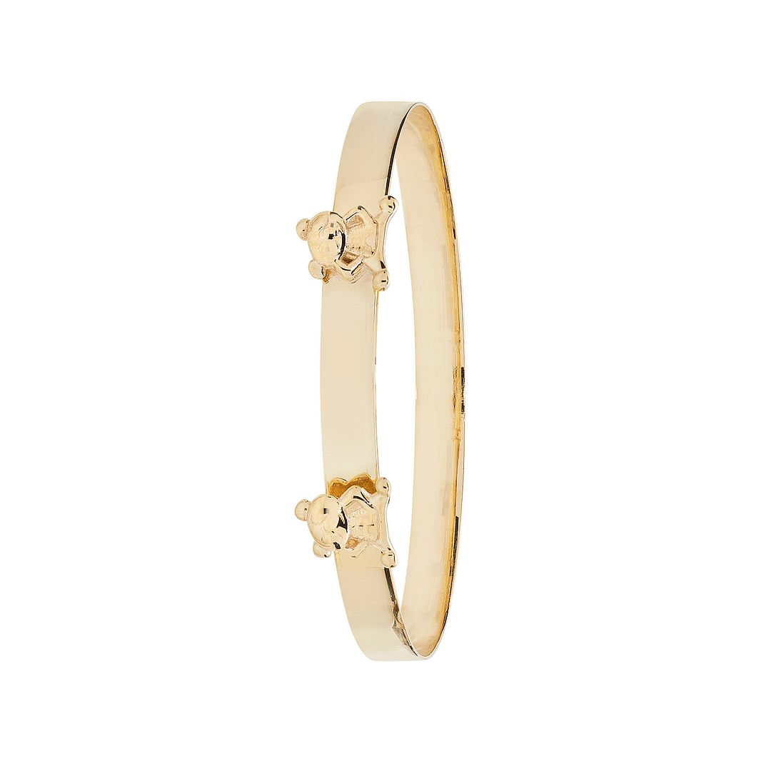 9 Carat (375) Yellow Gold Babies' Expandable 4mm ID Bangle — 3.4g