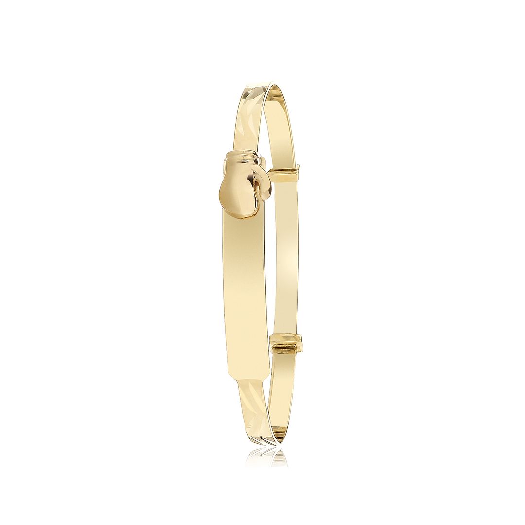 9 Carat (375) Yellow Gold Babies' Boxing Glove Baby Bangle — 3.5g