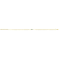 9 Carat (375) Yellow Gold Unisex White Turquoise Enamel Evil Eye Bracelet — 1.5g