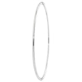 925 Sterling Silver Ladies' Round Plain Bangle — 3.6g