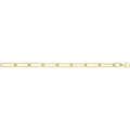 9 Carat (375) Yellow Gold Ladies' 7.5 inches Paperclip Bracelet — 6.1g