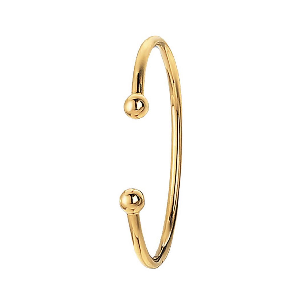 9 Carat (375) Yellow Gold Babies' Torc Bangle — 2.6g