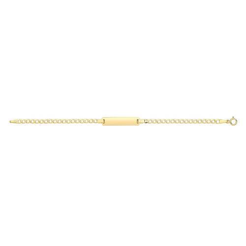9 Carat (375) Yellow Gold Babies' Curb 6 inches ID Bracelet — 2.3g