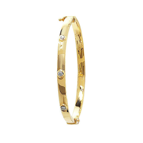 9 Carat (375) Yellow Gold Babies' 4mm Bangle — 5.8g