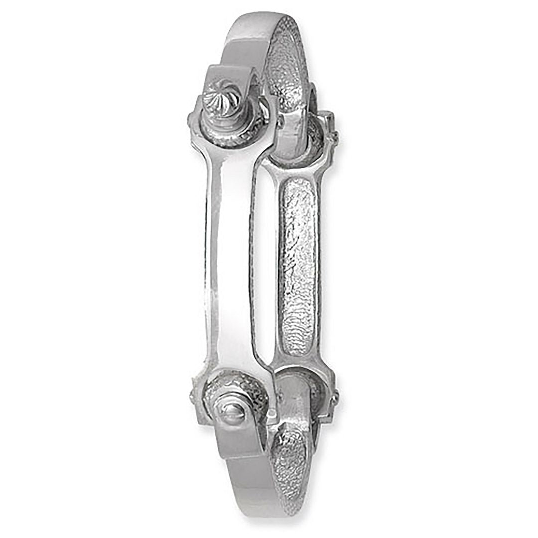 925 Sterling Silver Men's Spanner Bangle — 38.0g
