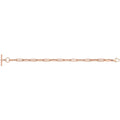 9 Carat (375) Yellow Gold Unisex Rose Hollow Bracelet — 4.7g