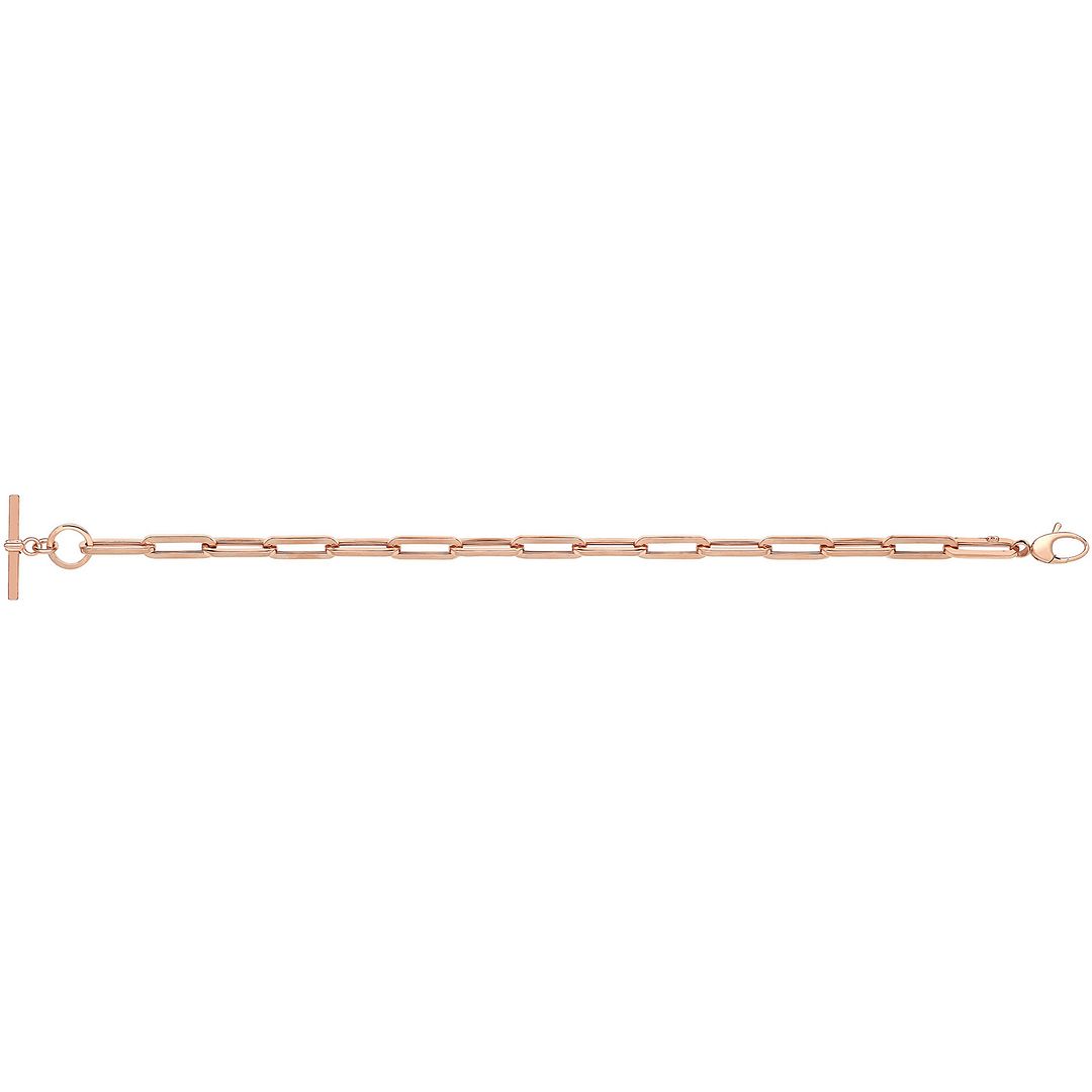 9 Carat (375) Yellow Gold Unisex Rose Hollow Bracelet — 4.7g