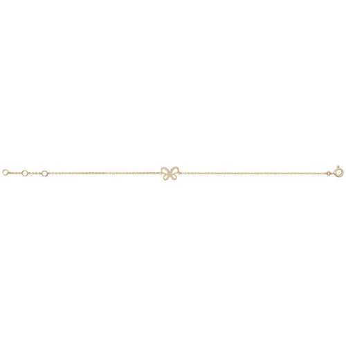 9 Carat (375) Yellow Gold Ladies' 7.25 Inches Butterfly Bracelet — 0.6g