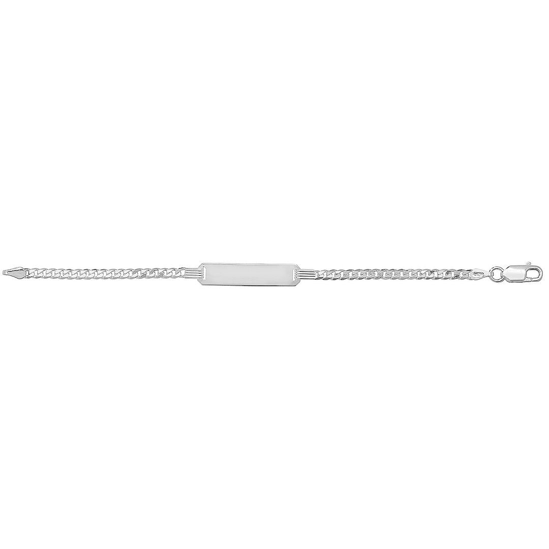 925 Sterling Silver Babies' Curb ID Bracelet — 2.6g