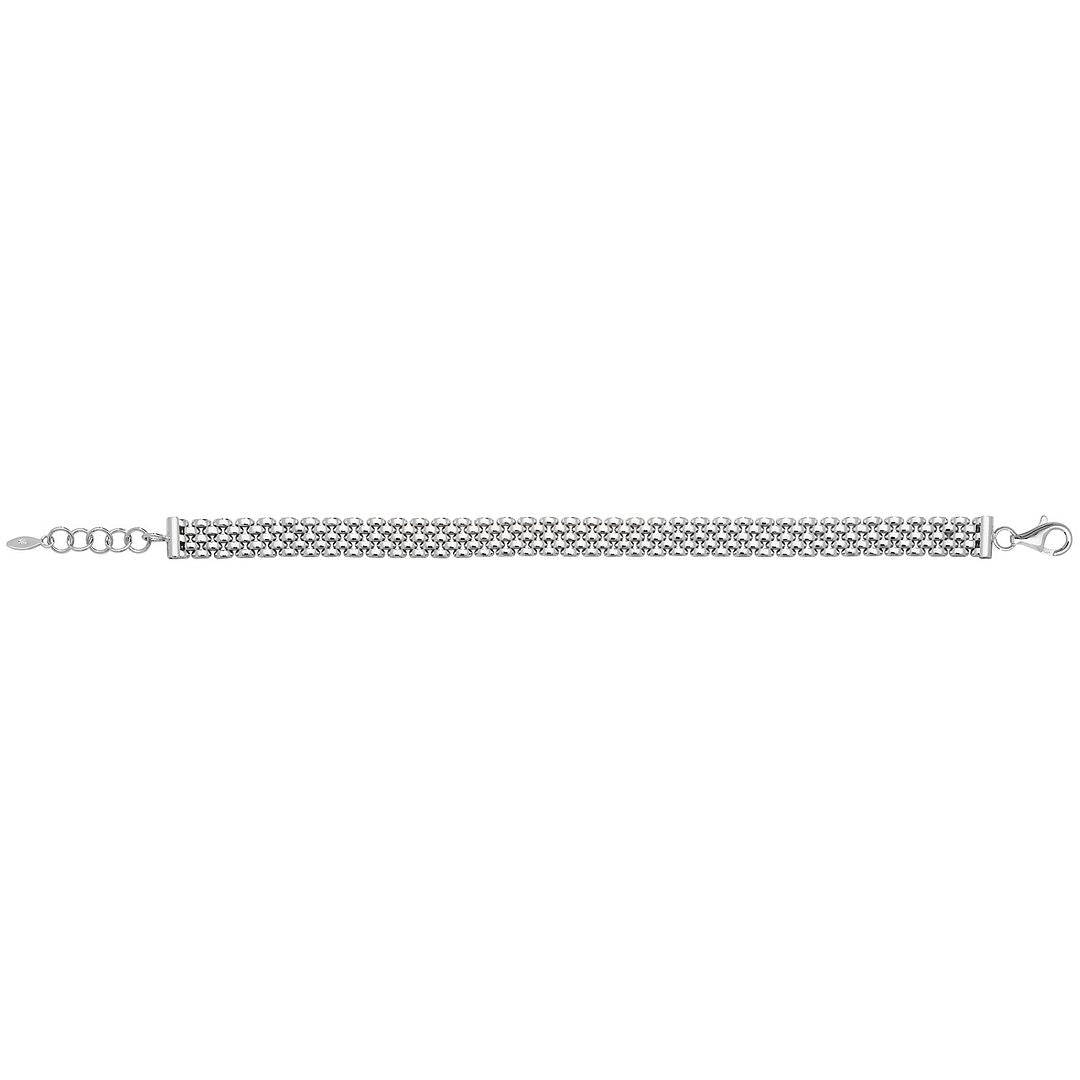 925 Sterling Silver Ladies' Watch Link Bracelet — 13.1g