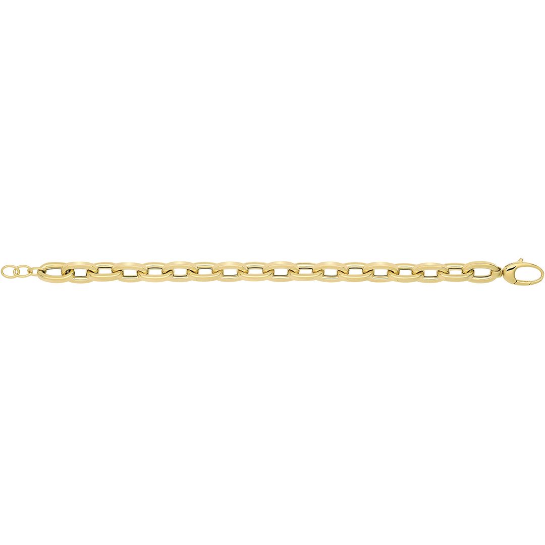 9 Carat (375) Yellow Gold Unisex Hollow Bracelet — 13.9g