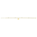 9 Carat (375) Yellow Gold Unisex with Disc Charm Bracelet — 1.1g