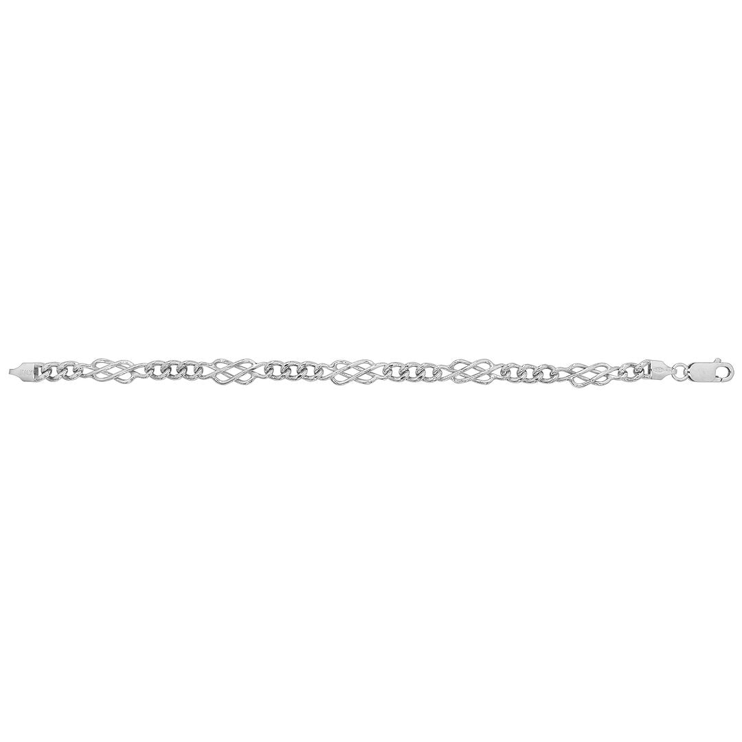 925 Sterling Silver Ladies' Celtic Design Bracelet — 8.2g