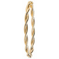 9 Carat (375) Yellow Gold Ladies' Hinged Bangle — 5.1g