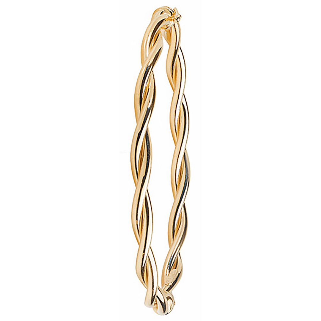 9 Carat (375) Yellow Gold Ladies' Hinged Bangle — 5.1g