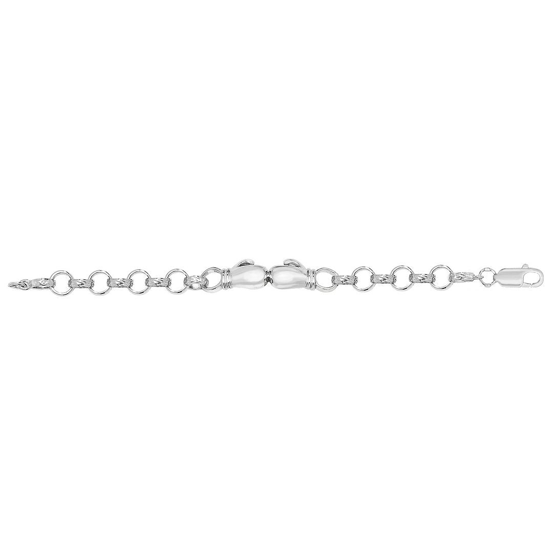 925 Sterling Silver Babies' Boxing Glove Bracelet — 9.1g