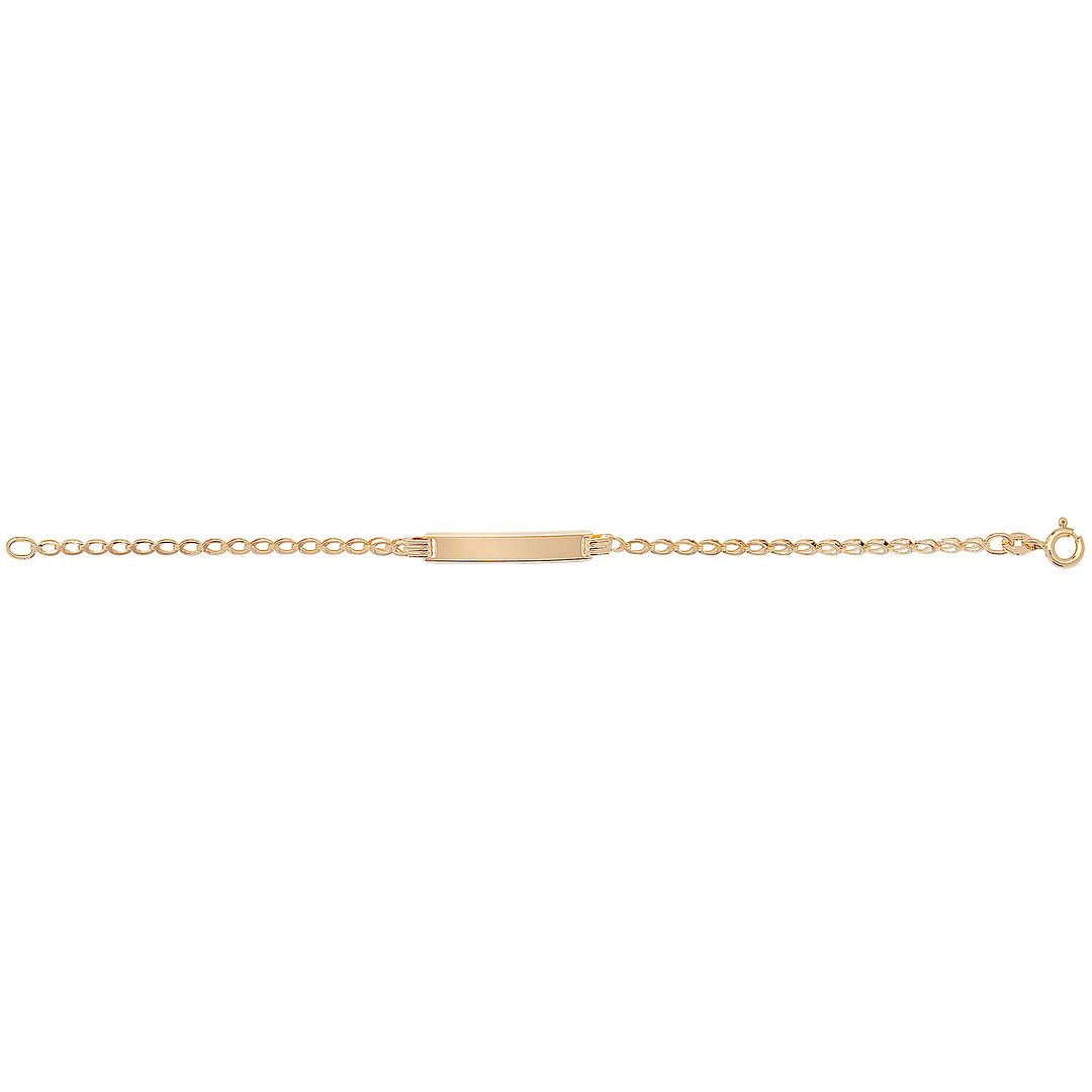 9 Carat (375) Yellow Gold Babies' 6 Inches ID Bracelet — 1.9g