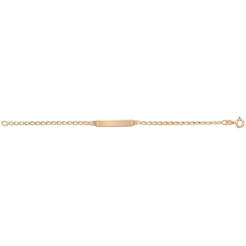 9 Carat (375) Yellow Gold Babies' 6 Inches ID Bracelet — 1.9g