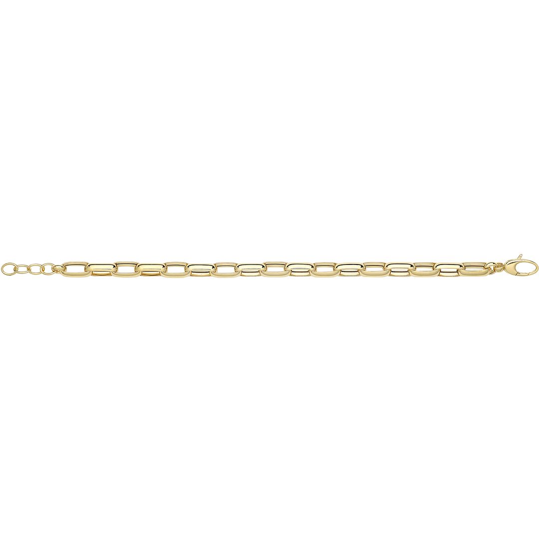 9 Carat (375) Yellow Gold Unisex Hollow Bracelet — 8.1g