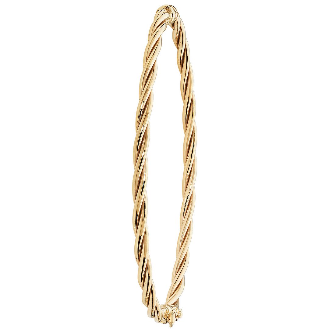9 Carat (375) Yellow Gold Ladies' Hinged Bangle — 3.3g