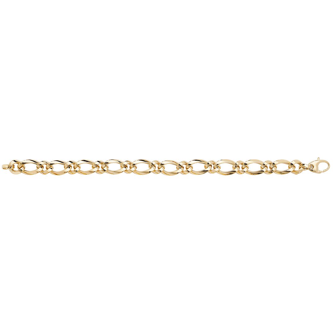 9 Carat (375) Yellow Gold Ladies' 7.5 Inches Fancy Bracelet — 6.4g