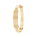 9 Carat (375) Yellow Gold Babies' Diamond Cut Expandable 4mm Bangle — 2.8g