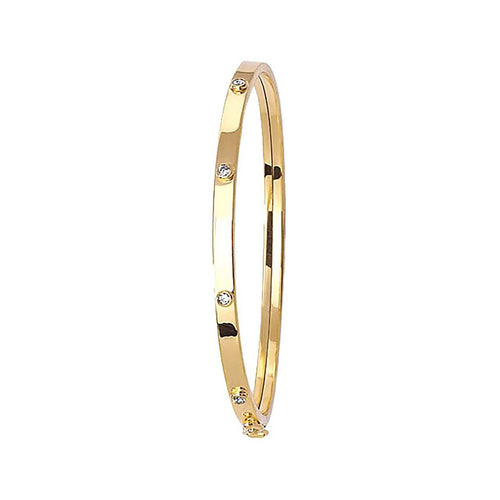 9 Carat (375) Yellow Gold Babies' Bangle — 2.6g