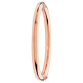 9 Carat (375) Yellow Gold Ladies' Rose Hinged Bangle — 8.5g