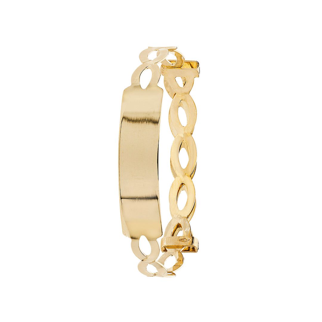 9 Carat (375) Yellow Gold Babies' Expandable ID Bangle — 2.5g